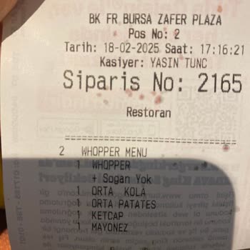 Burger King'de Yemek Kartı Sorunu Ve Yanlış Sipariş