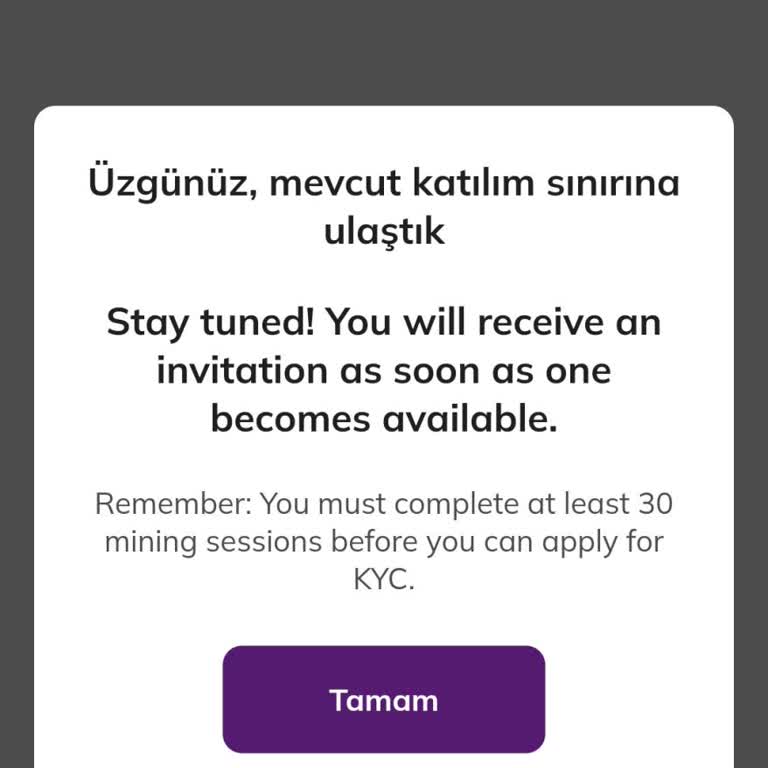 Pi Coin Uygulamasında KYC Başvuru Sorunu