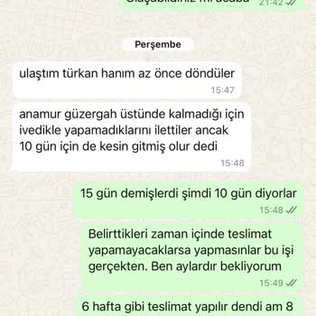 Teslimat Gecikmesi Ve İletişim Sorunu