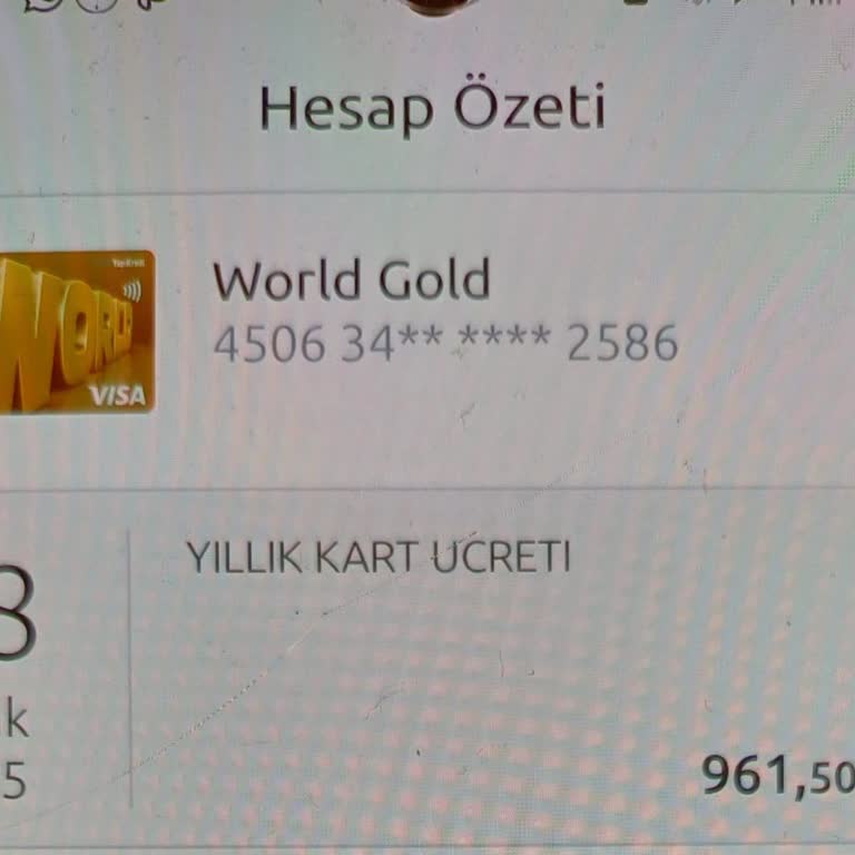 Haksız Kart Aidatı İadesi Talebi