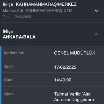 Adres Değişikliğine Rağmen Kartım Yanlış Yere Gönderildi