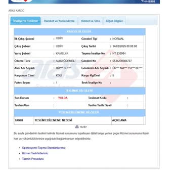 Kayıp Kargo Ve Yanıltıcı Bilgilendirme Sorunu
