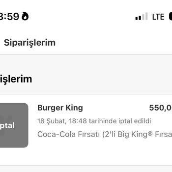 Sincan Şubesi'nin Keyfi Sipariş İptalleri