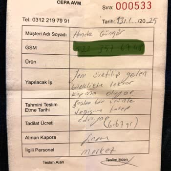 Sürekli Kopan Bileklik Ve Yetersiz Müşteri Hizmeti