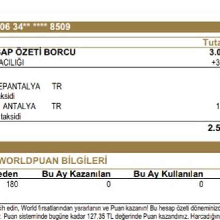 Haksız Kart Aidatı İadesi Talebi