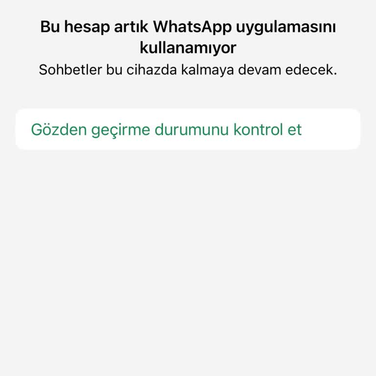 WhatsApp Hesabım Aniden Donduruldu: Öğrencilerimle İletişim Kuramıyorum