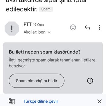 PTT Kargo Adına Gelen Sahte E-postalarla Mücadele