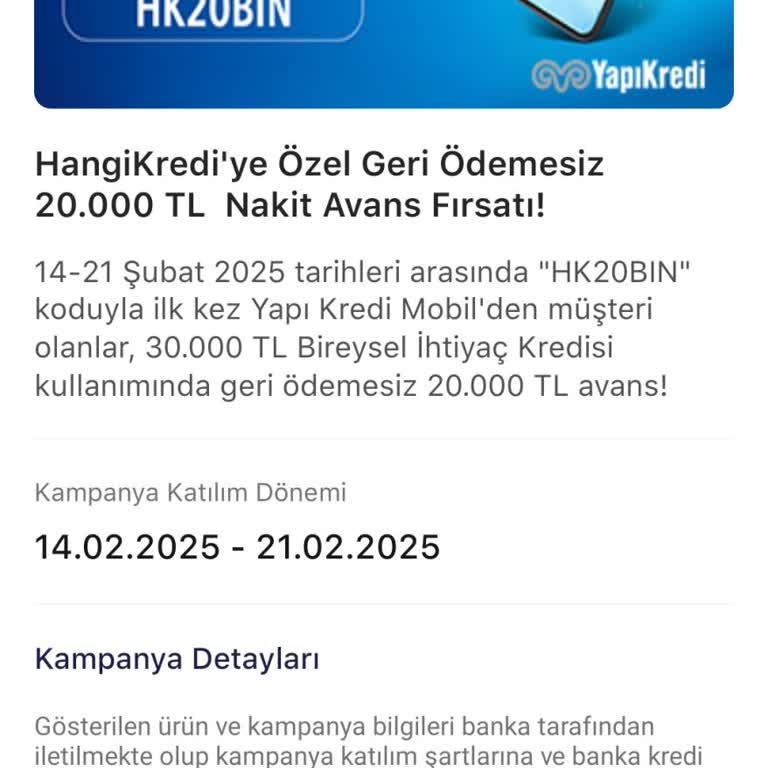 Yapı Kredi'nin Yanıltıcı Kampanyası