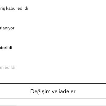 Siparişin Teslim Edilmemesi Ve Bilgilendirme Eksikliği