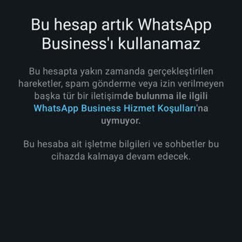 WhatsApp Grubu Oluştururken Hesap Askıya Alındı