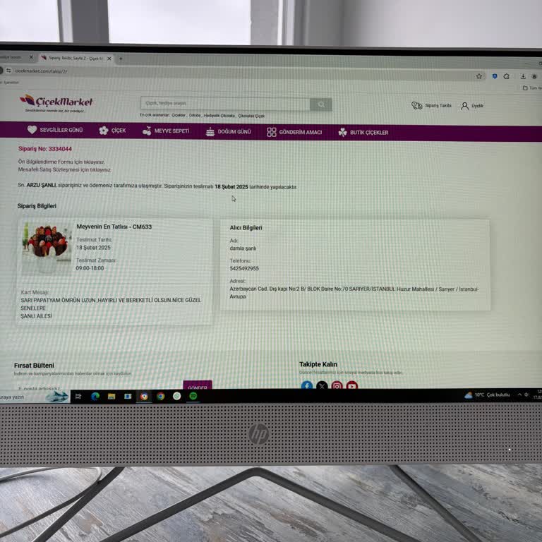 Sipariş Teslimatında Büyük Gecikme