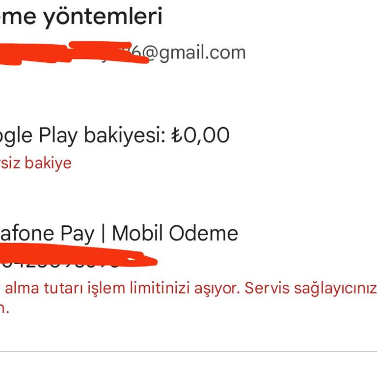 Vodafone Pay Mobil Ödeme Sorunu Çözülmüyor