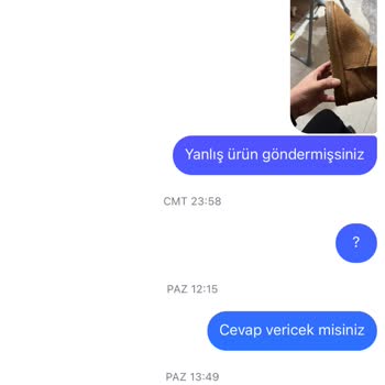 Yanlış Ürün Gönderimi Ve İletişim Sorunları