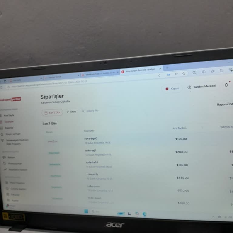 Yemeksepeti Partner Uygulamasına Giriş Sorunu