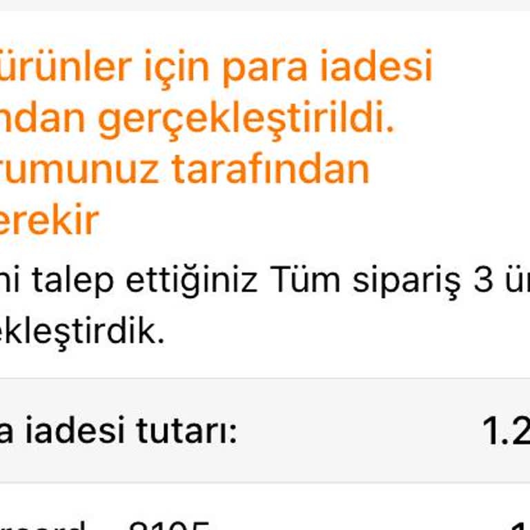 Para İadesi Sorunu Ve Güven Eksikliği