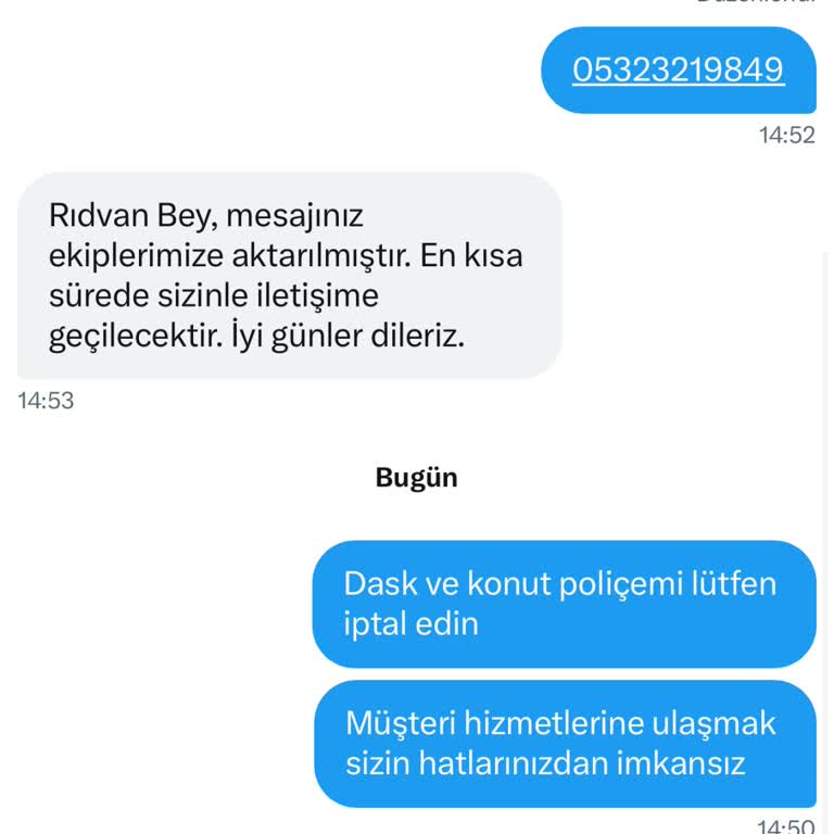 Otomatik Yenilenen Poliçeler Ve Ulaşılamayan Müşteri Hizmetleri