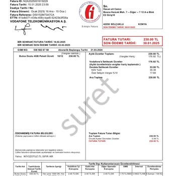Taahhüt Süresi Dolmadan Fatura Sürprizi