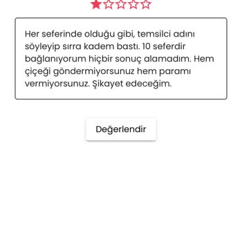 Çiçek Sepeti'nde Teslimat Ve İletişim Sorunu
