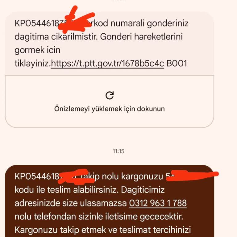 PTT Kargo Teslim Edilmedi Ve Aranmadım