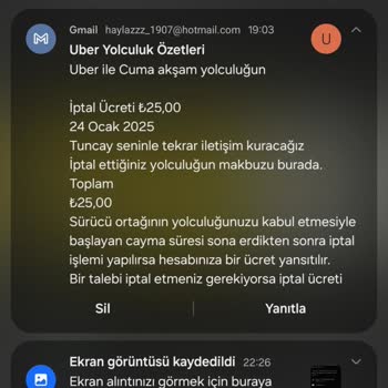 Uber Yolculuğunda Haksız Ücretlendirme Sorunu