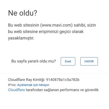 Mavi.com Erişim Sorunu: Hata 1015