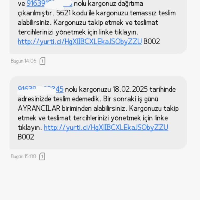 Yurtiçi Kargo Teslim Edilemeyen Kargo Ve Boşa Bekleyen Aile