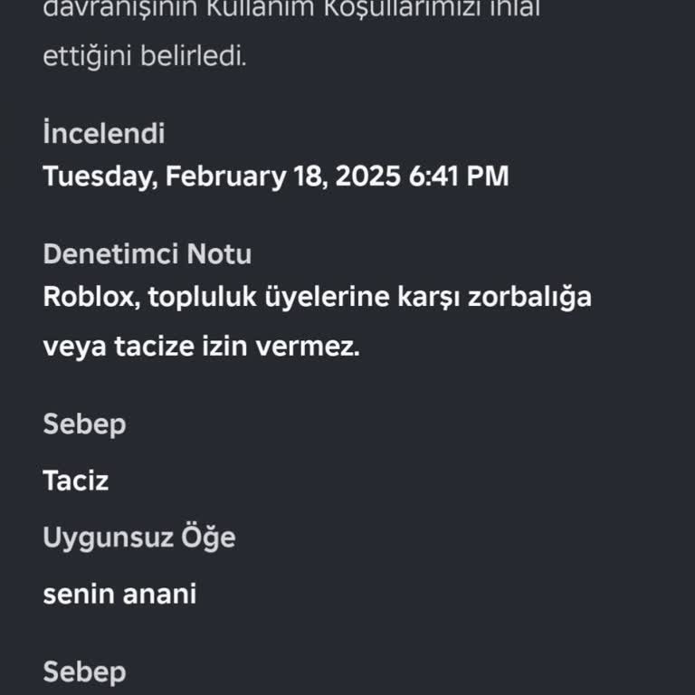 Roblox Hesabım Yanlışlıkla Kapatıldı