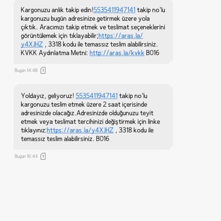 Aras Kargo Teslimatında Sürekli Bekleyiş