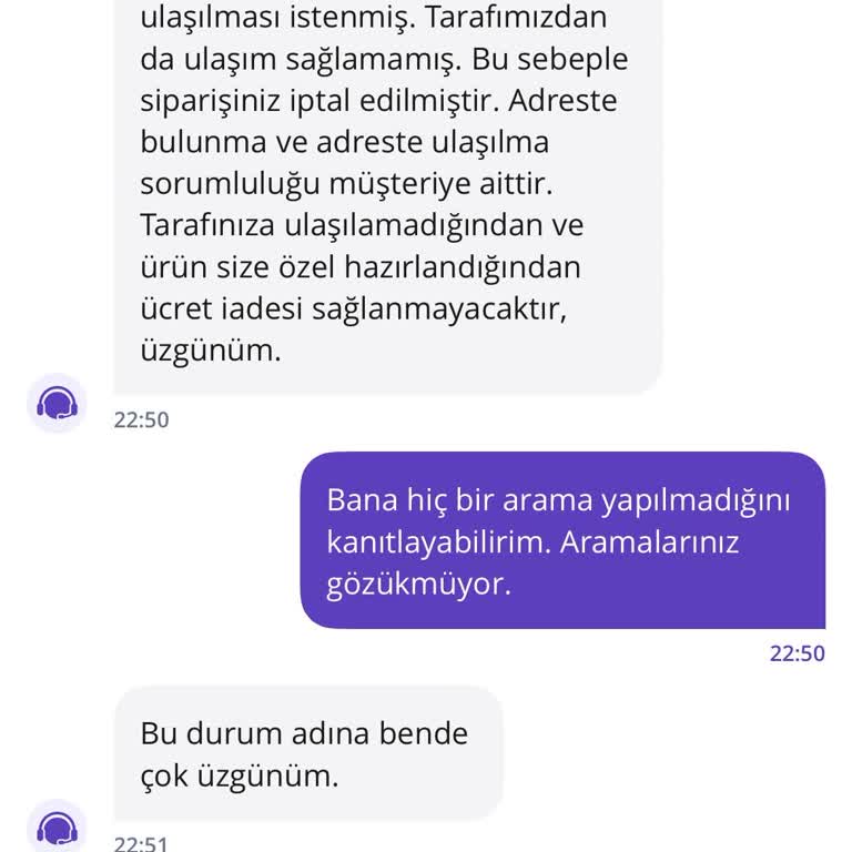 Getir'den Yanıltıcı İptal Ve İletişim Sorunu