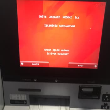 ATM'de Para Yatırma Sorunu Ve Eksik İade