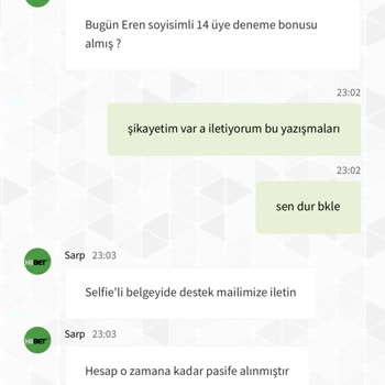 Canlı Destek Ekibinin Saygısız Davranışı