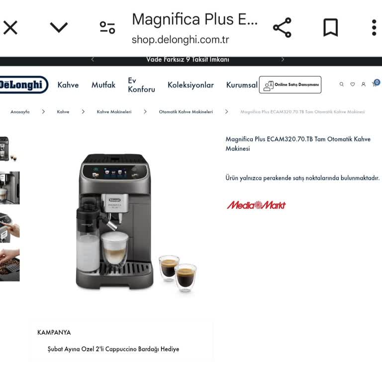 Delonghi Kampanya Ürünü Eksik Geldi