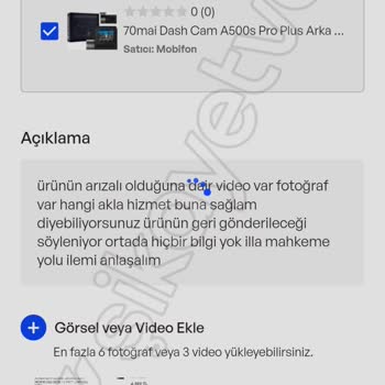 İade Sürecinde Yaşanan Sorunlar Ve İletişim Eksikliği