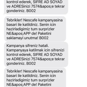 Nescafe Çekilişine Katılamama Sorunu