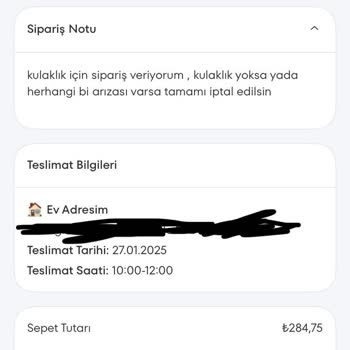 A101 Kapıda Uygulaması İle Sorunlu Sipariş Deneyimi