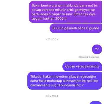 Geciken Sipariş Ve İletişim Sorunları: Müşteri Mağduriyeti