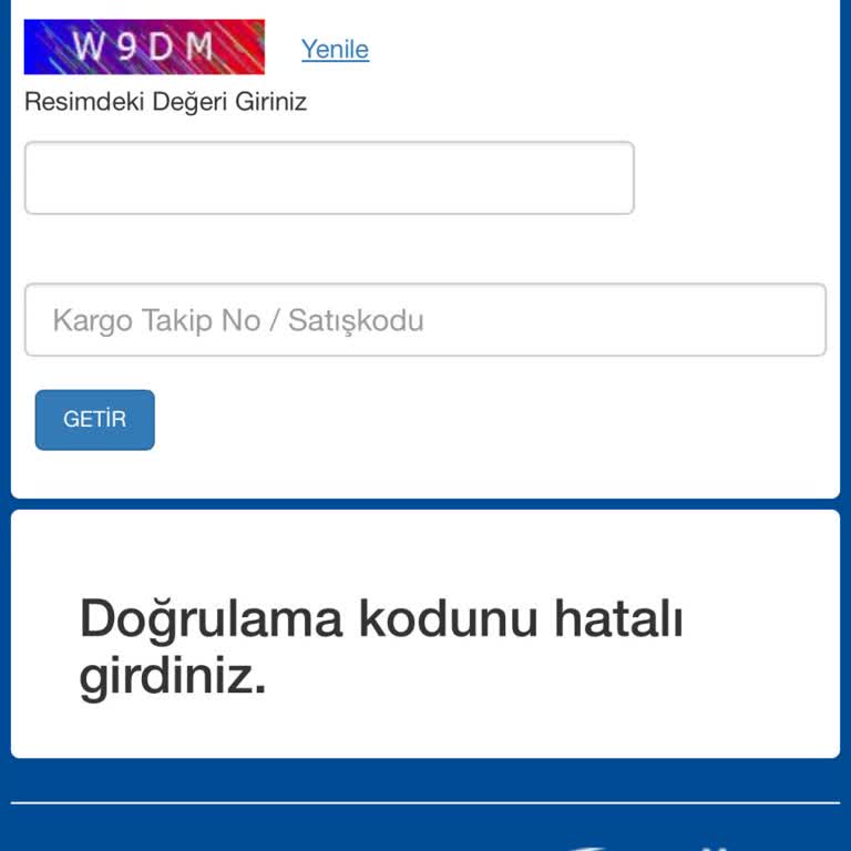 Trendyol Milla Kargo Takip Sorunu