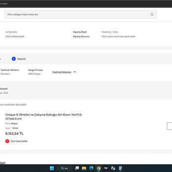 Sipariş İptali Ve Müşteri Hizmetleri Sorunu
