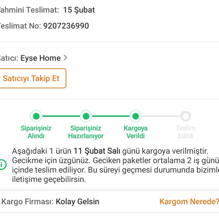 Geciken Teslimat Ve Müşteri Memnuniyetsizliği