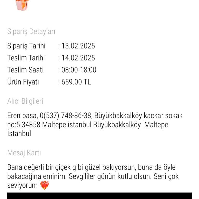 Sevgililer Günü Siparişimde Yaşanan Sorunlar