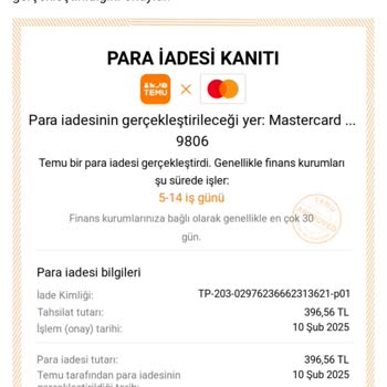 İade İşlemi Ve Müşteri Hizmetleri Sorunu