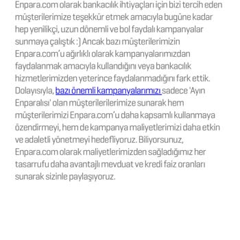 Enpara Avantajları Yanıltıcı Olabilir