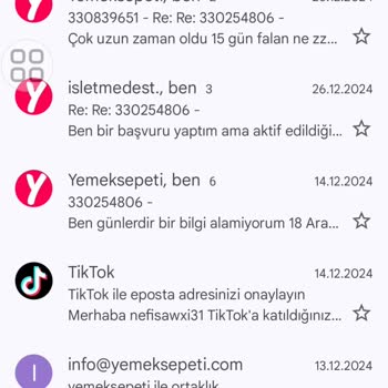 Yemek Sepeti'nde Kayıt Süreci Sorunları