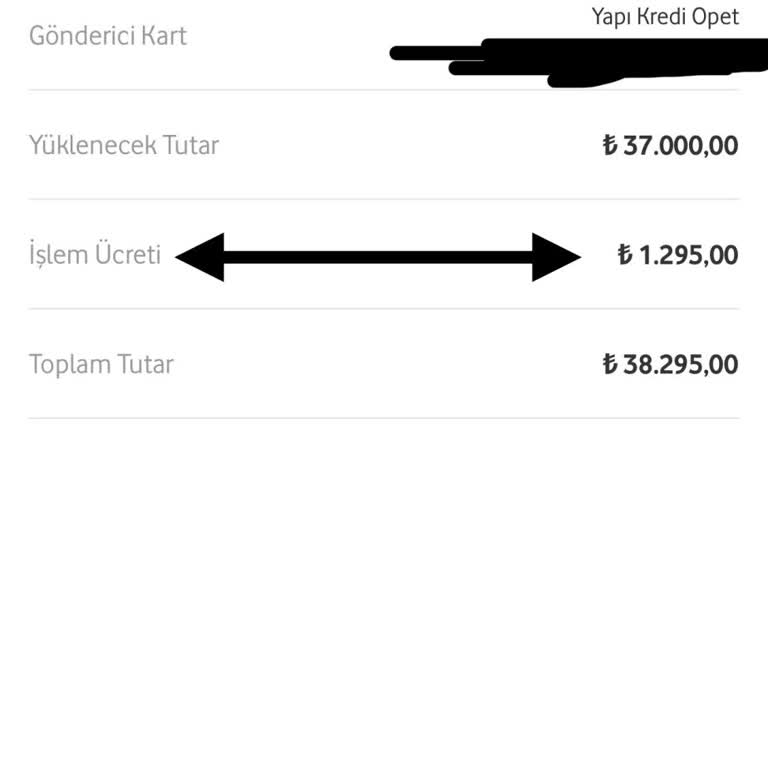 Vodafone Pay İşlem Ücretleri Hakkında Şikayet