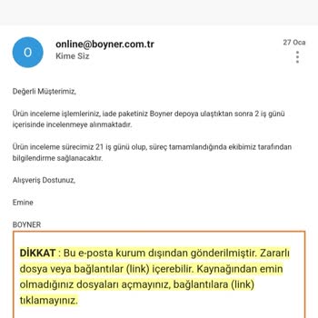 Boyner'de Kayıp Çanta Ve Uzayan İnceleme Süreci