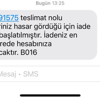 Kargoda Hasar Gören Siparişim İçin Çözüm Bekliyorum