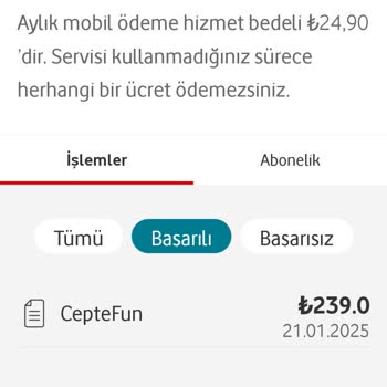 Vodafone Hattımdan İzinsiz Ücret Kesintisi