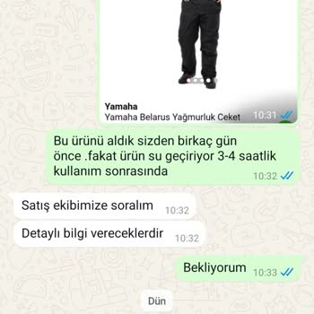 Yağmurluk Fiyaskosu: Kalitesiz Ürün Ve İlgisiz Hizmet