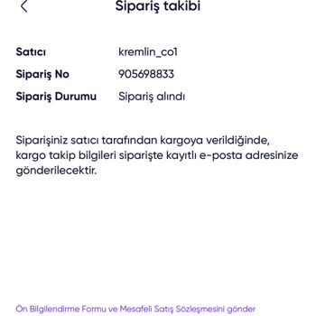 Kargoya Verilmeyen Ürün Mağduriyeti