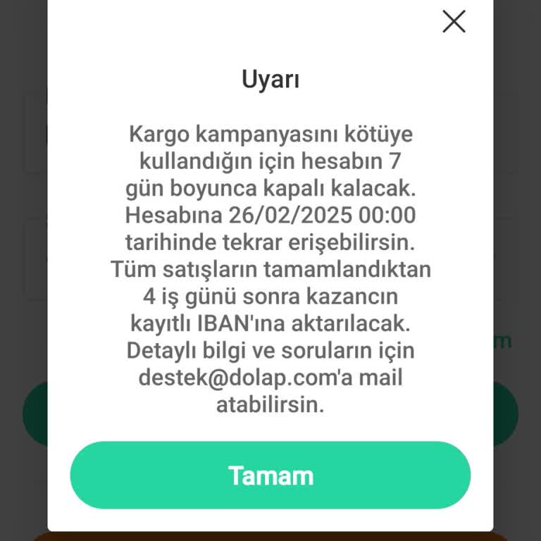 Hesabım Haksız Yere Kapatıldı